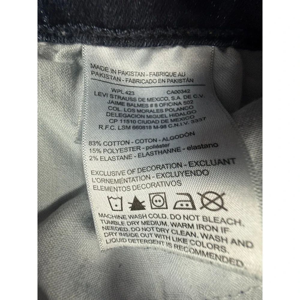 Levi Strauss Signature Modern Bootcut Stretch Dark Wash Jeans Womens 38x31